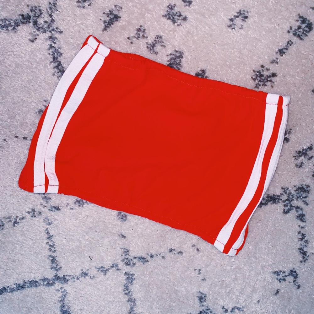 Red tube top